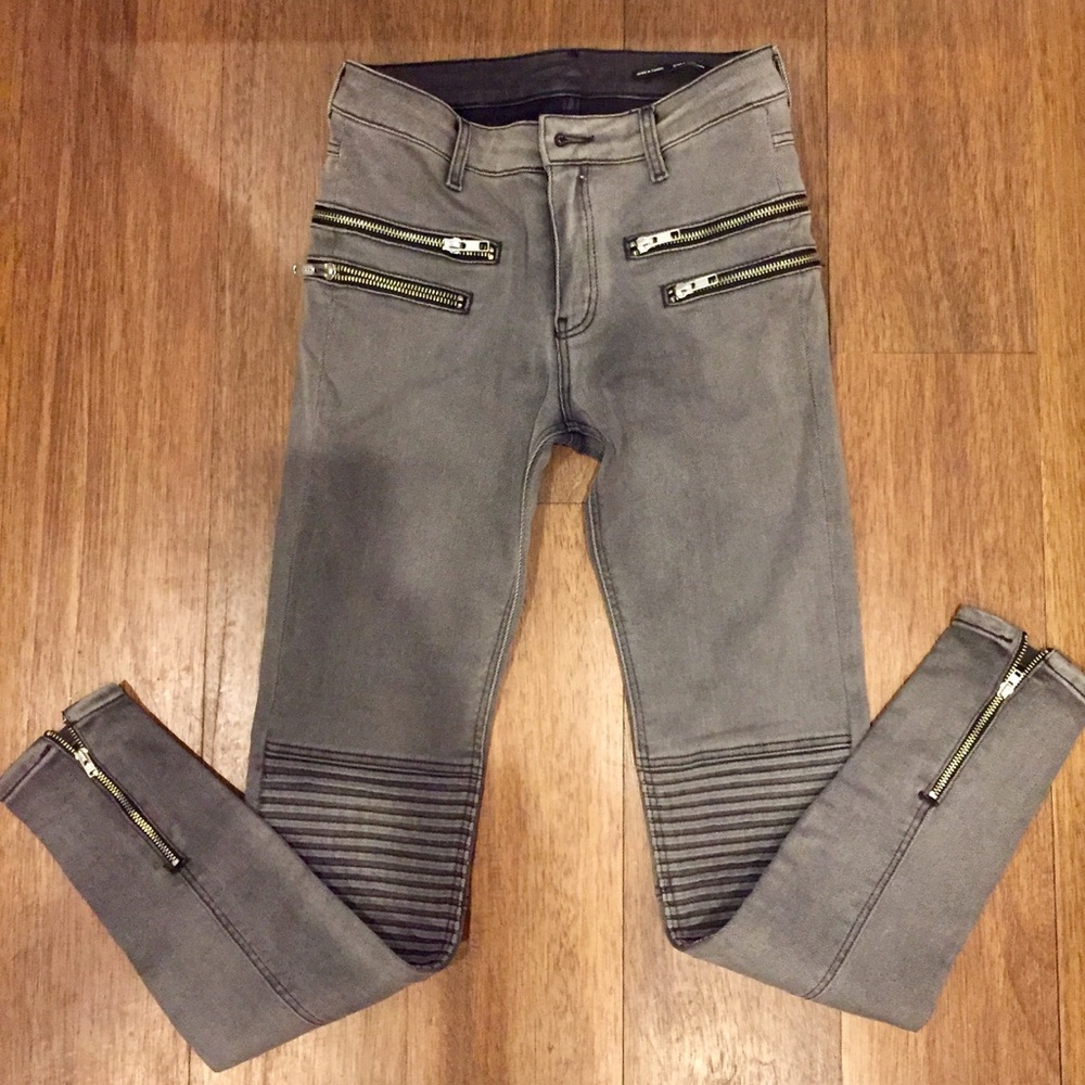Zara moto jeans